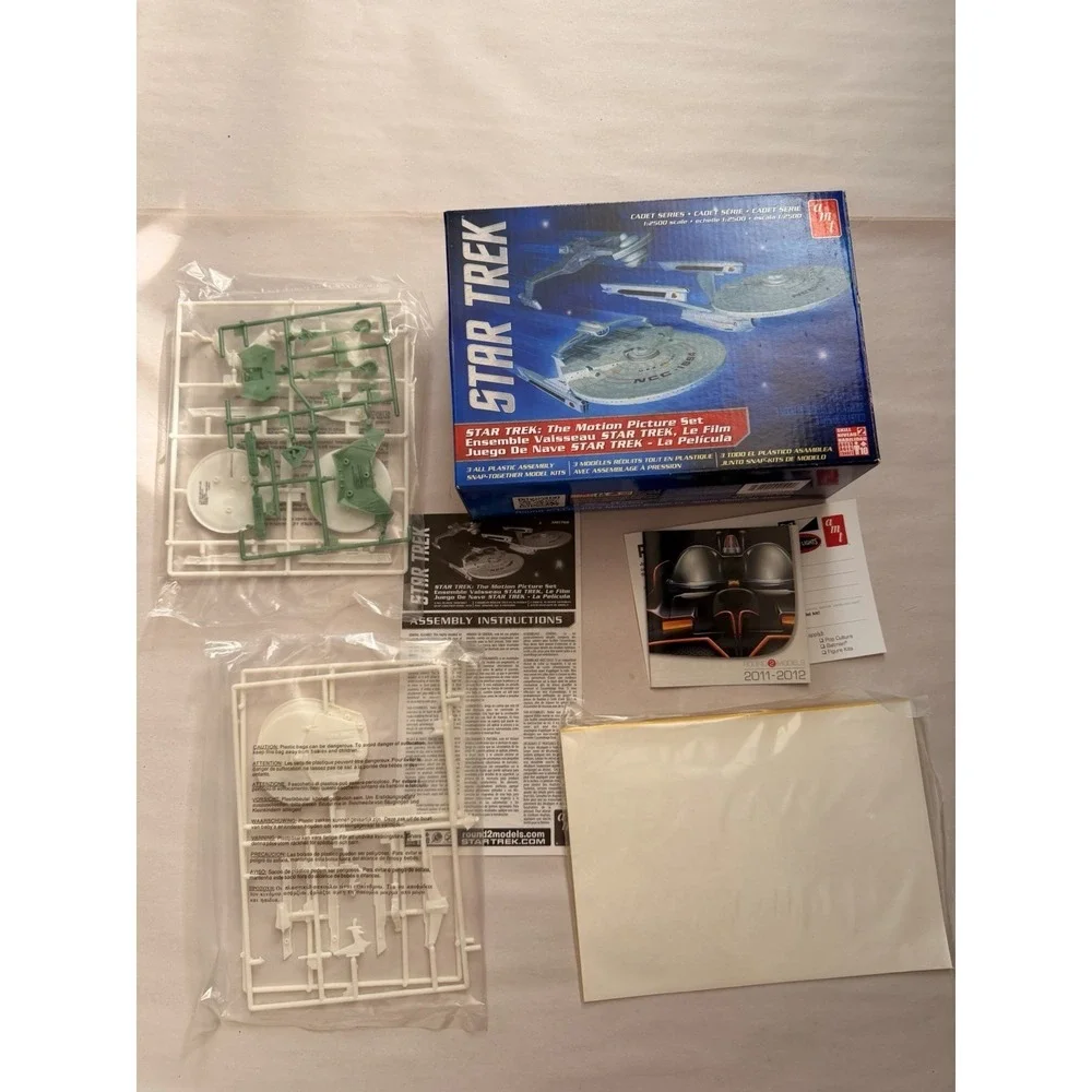 AMT Star Trek The Motion Picture Set 1:2500 Scale Cadet Series 3 Model Kits Open